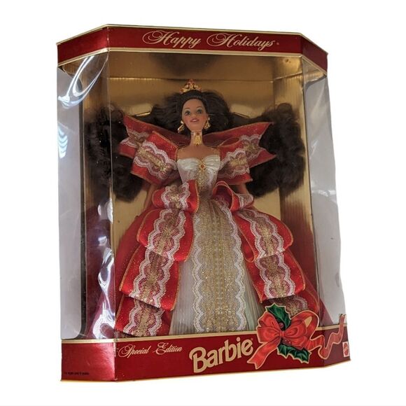 Barbie 1997 Happy Holidays Special Edit NIB Vintage 90s Vintage Collector Doll - Picture 3 of 16